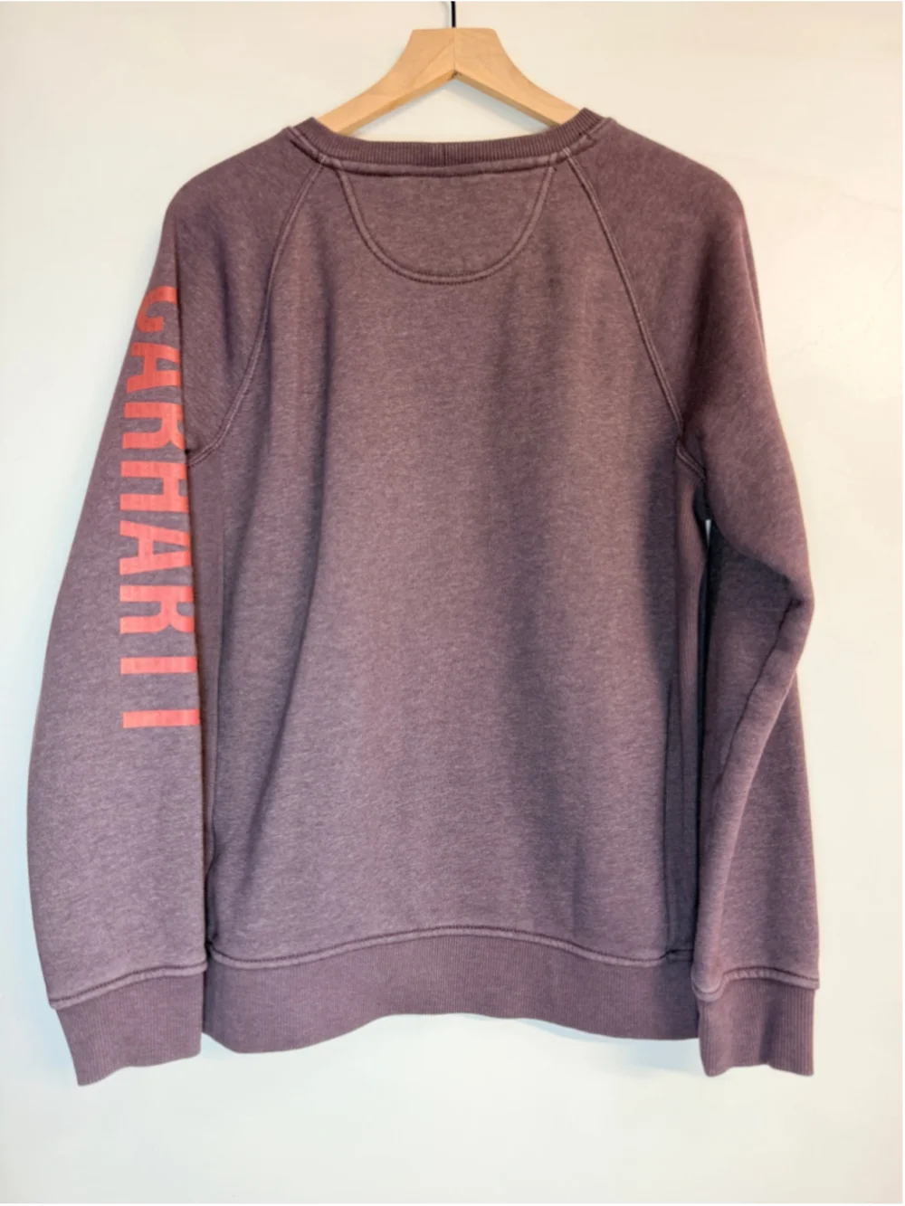Women's Carhartt Sweatshirt XL Purple Logo Sleeve